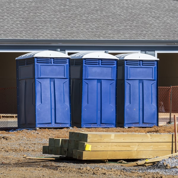 is there a specific order in which to place multiple porta potties in Getzville NY